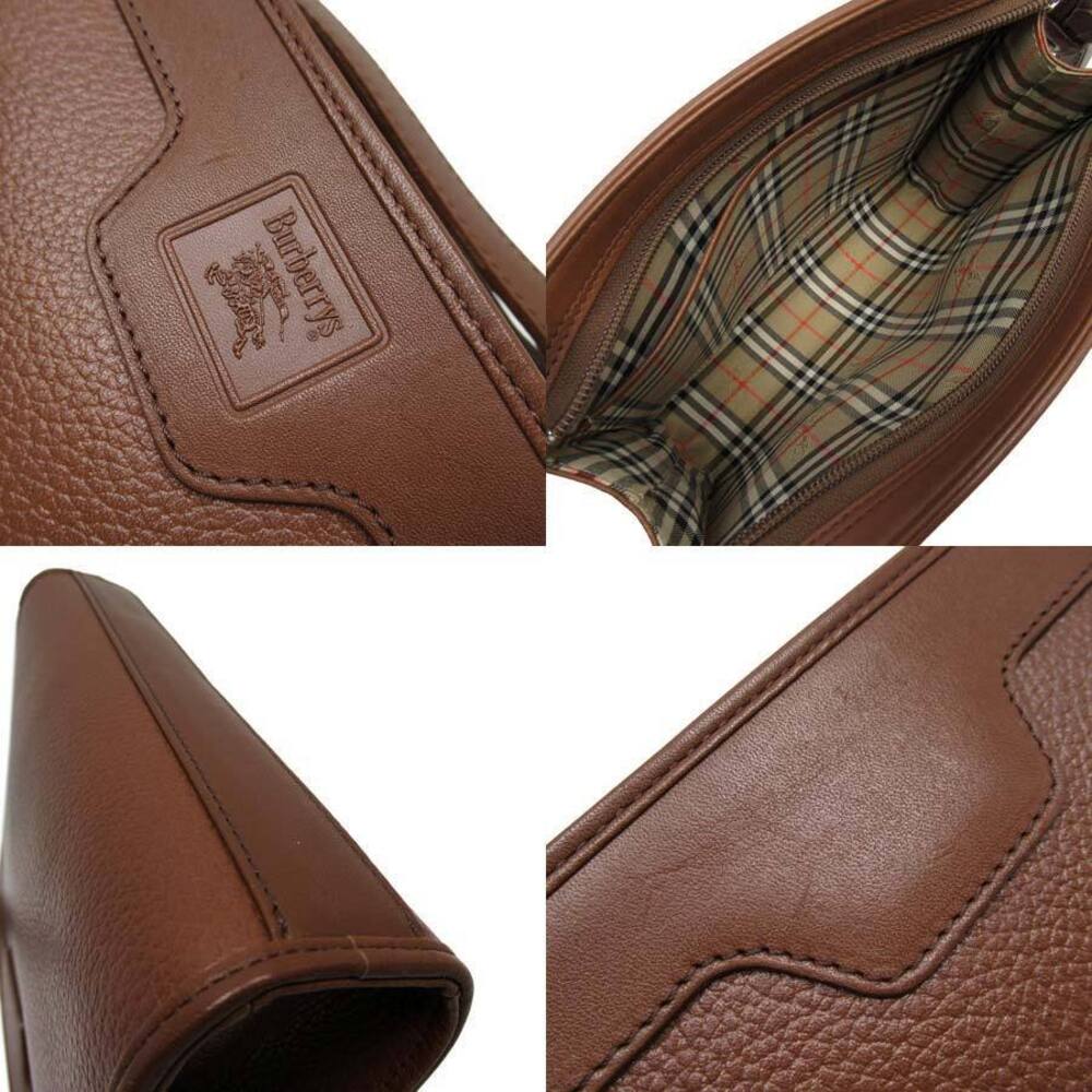 Burberry bag classic clutch leather brown favorite